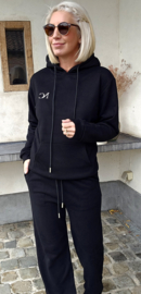 LOENA jogger set black