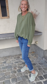 POCKET sweatshirt khaki