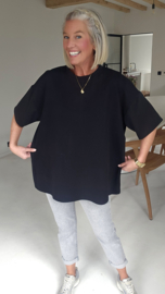 STANNIE short-sleeved sweatshirt black
