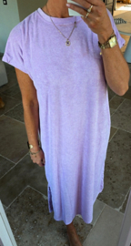 DIDI maxi terry T-shirt dress pastel lilac