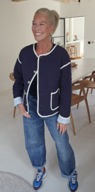 CARLOTTA cotton jacket navy