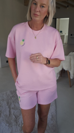 PINEAPPLE summer sweat set pink