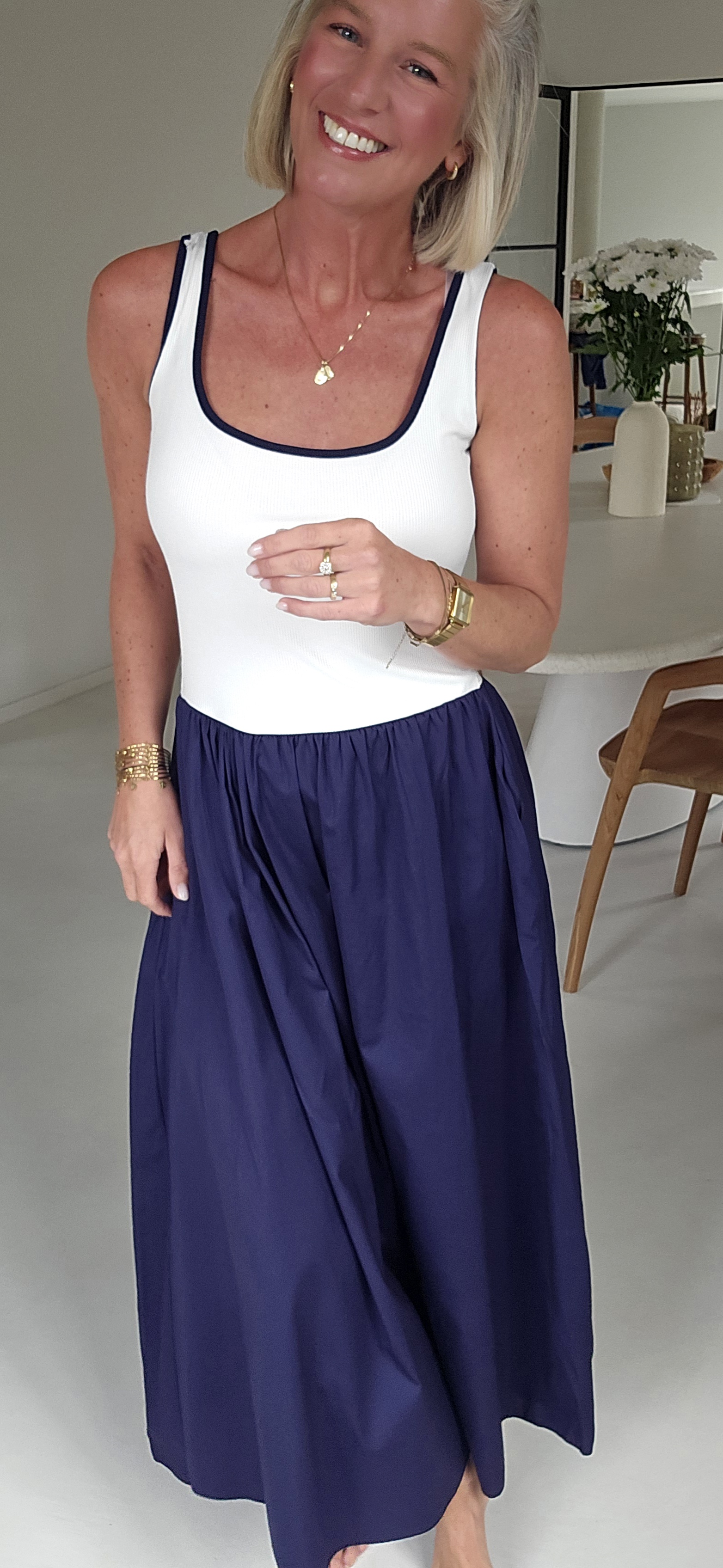 LOVI maxi dress navy