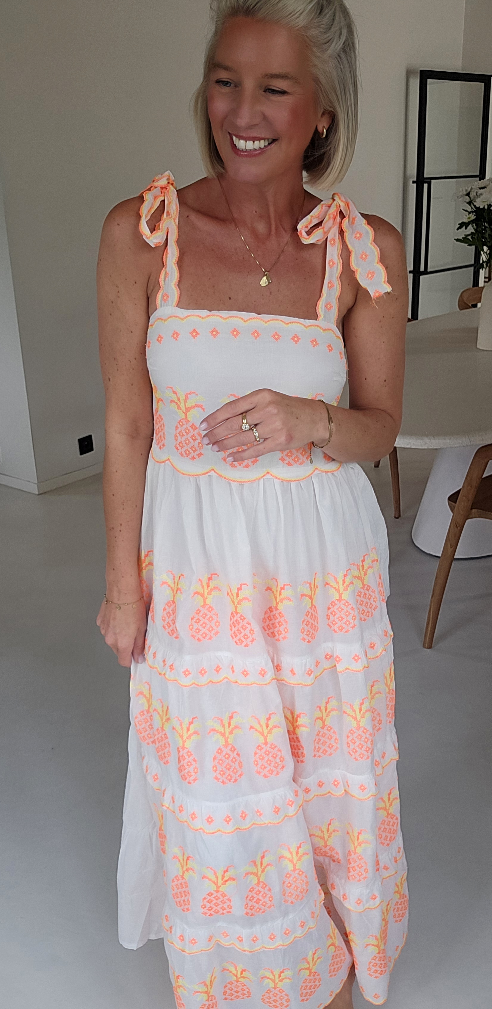 PINEAPPLE maxi cotton dress