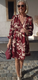 ANGELA viscose dress burgundy