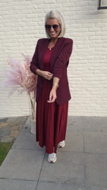 DIVINE DRAMA maxi dress burgundy