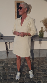 THE PERFECT JEANS 2 longsleeve dress beige