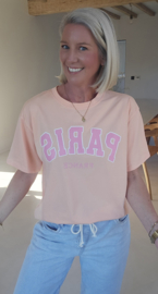 PARIS cotton T-shirt peach