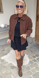 ANGIE corduroy jacket chocolat
