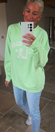 LA cotton sweatshirt mint