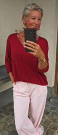 BUYorCRY summer knit burgundy