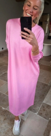CELIA maxi sweatshirt dress pink