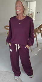 ANDIE jogger set burgundy