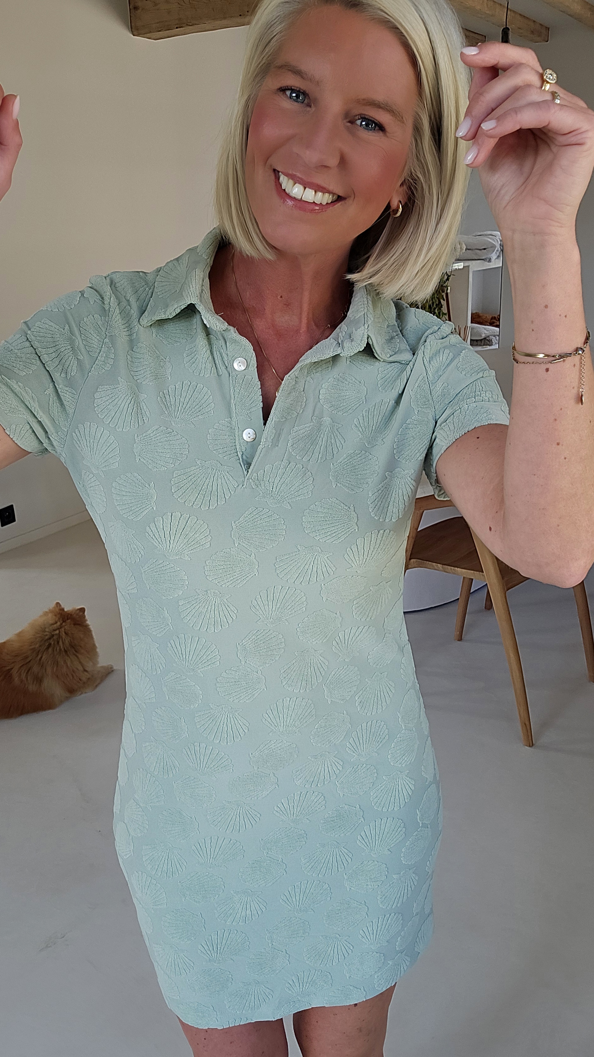 JOLIA terry dress soft mint