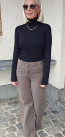 BASIC viscose turtleneck knit black