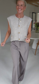 BENEDICTE loose wide leg pants taupe