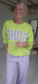 SOHO cotton sweatshirt lime