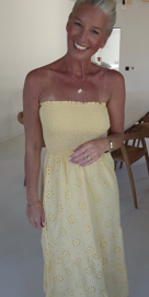 BELIZE bustier dress yellow