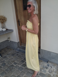 ROSABELLA smock dress yellow