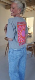 LE SOLEIL cotton T-shirt grey