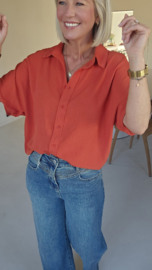 MIA short-sleeved shirt terracotta