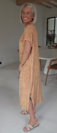 DIDI maxi terry T-shirt dress camel