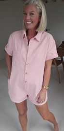 JINA jeans playsuit baby pink