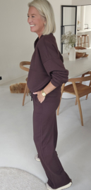 JUNA jogger sweat pants chocolat
