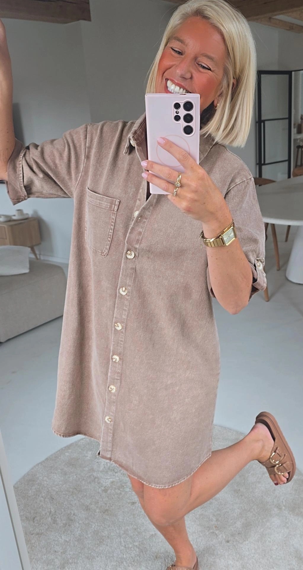 THE PERFECT JEANS 3 dress coffee