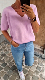 MIRTHE short-sleeved knit soft pink