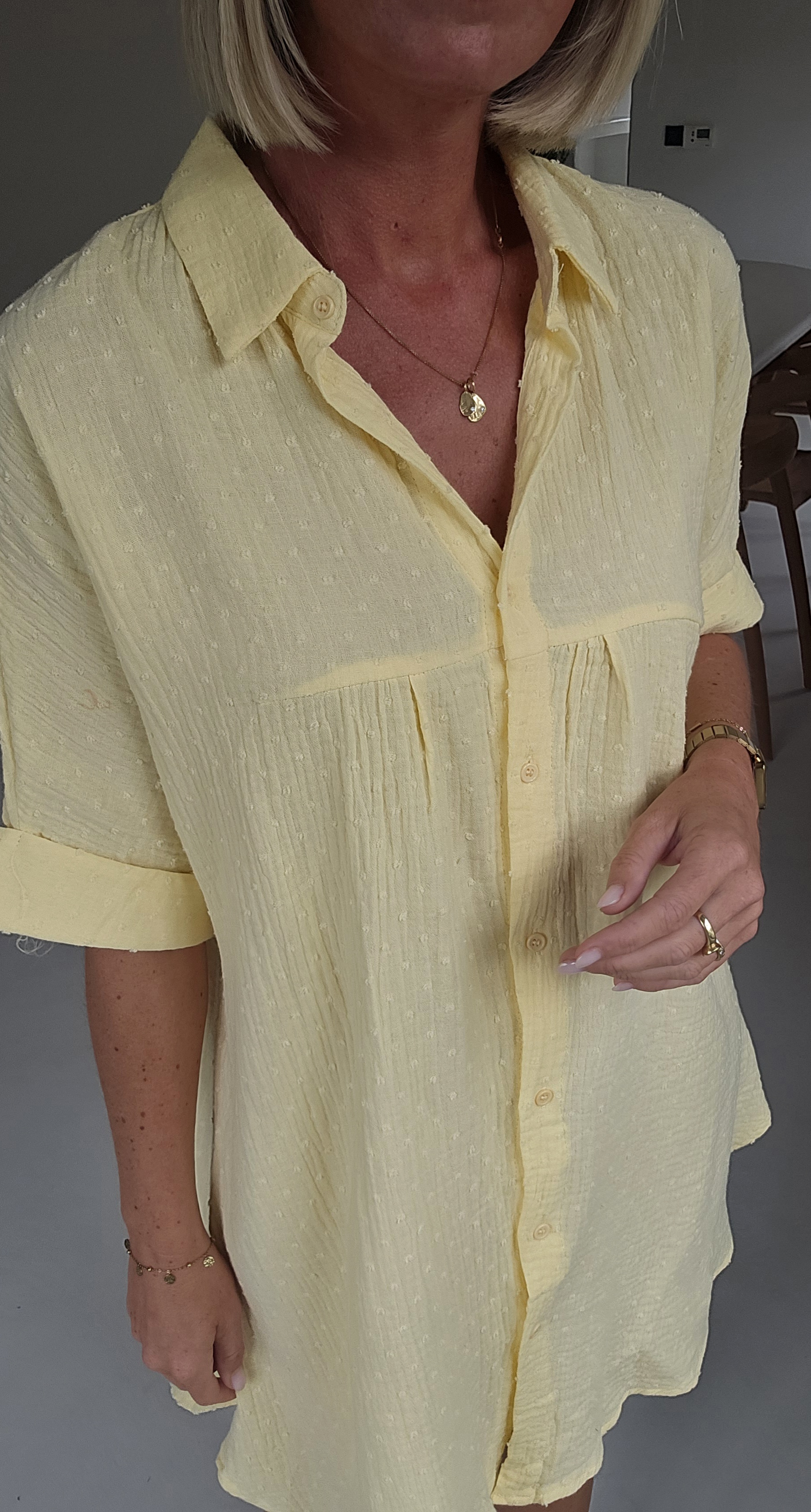 JANNA tetra shirt dress yellow