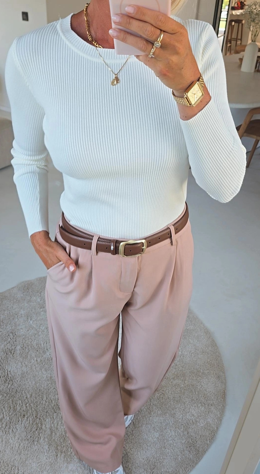 MILIA basic knit ecru
