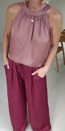 INES satin top soft terra