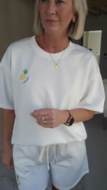 PINEAPPLE summer sweat set white