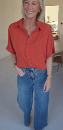 MIA short-sleeved shirt terracotta