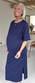 RANI cotton T-shirt dress navy