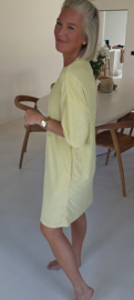ADELINE midi terry dress yellow