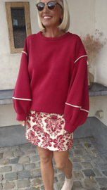 JUNE fleece sweatshirt burgundy