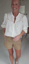 JOHANNA cotton linen blouse