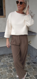 ANDREA fleece sweatshirt vanilla