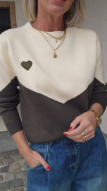 WINONA knit khaki ecru