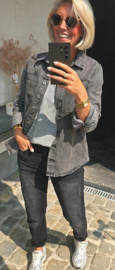 FLORI jeans shirt/jacket grey