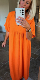 RIMINI maxi tetra dress orange
