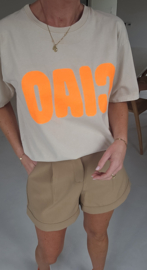 CIAO cotton T-shirt beige