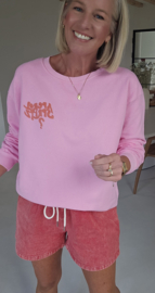 APEROL SPRITZ cotton sweatshirt pink