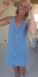 PIEN sleeveless jeans dress midi blue