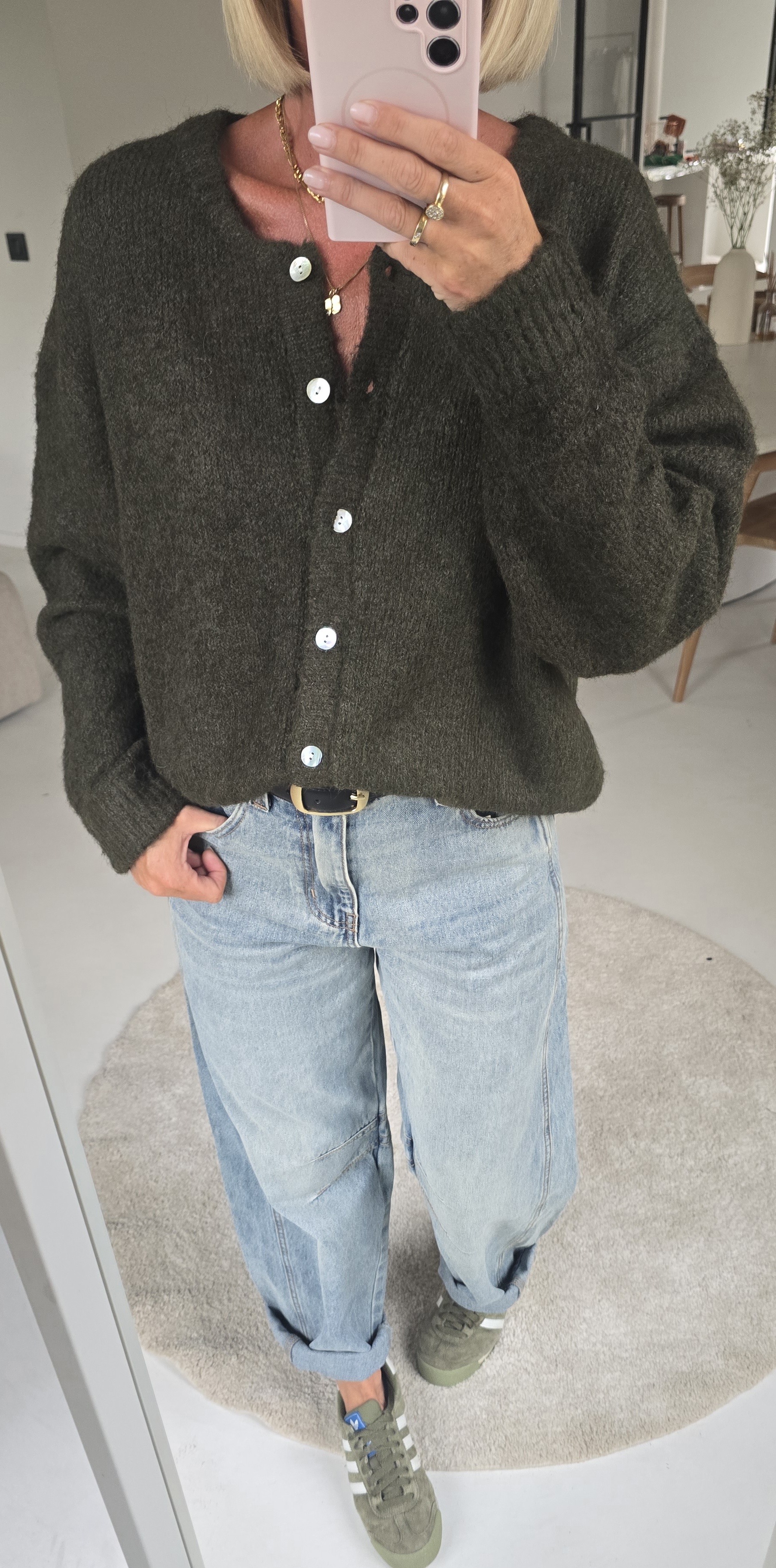 LIESJE cardigan khaki