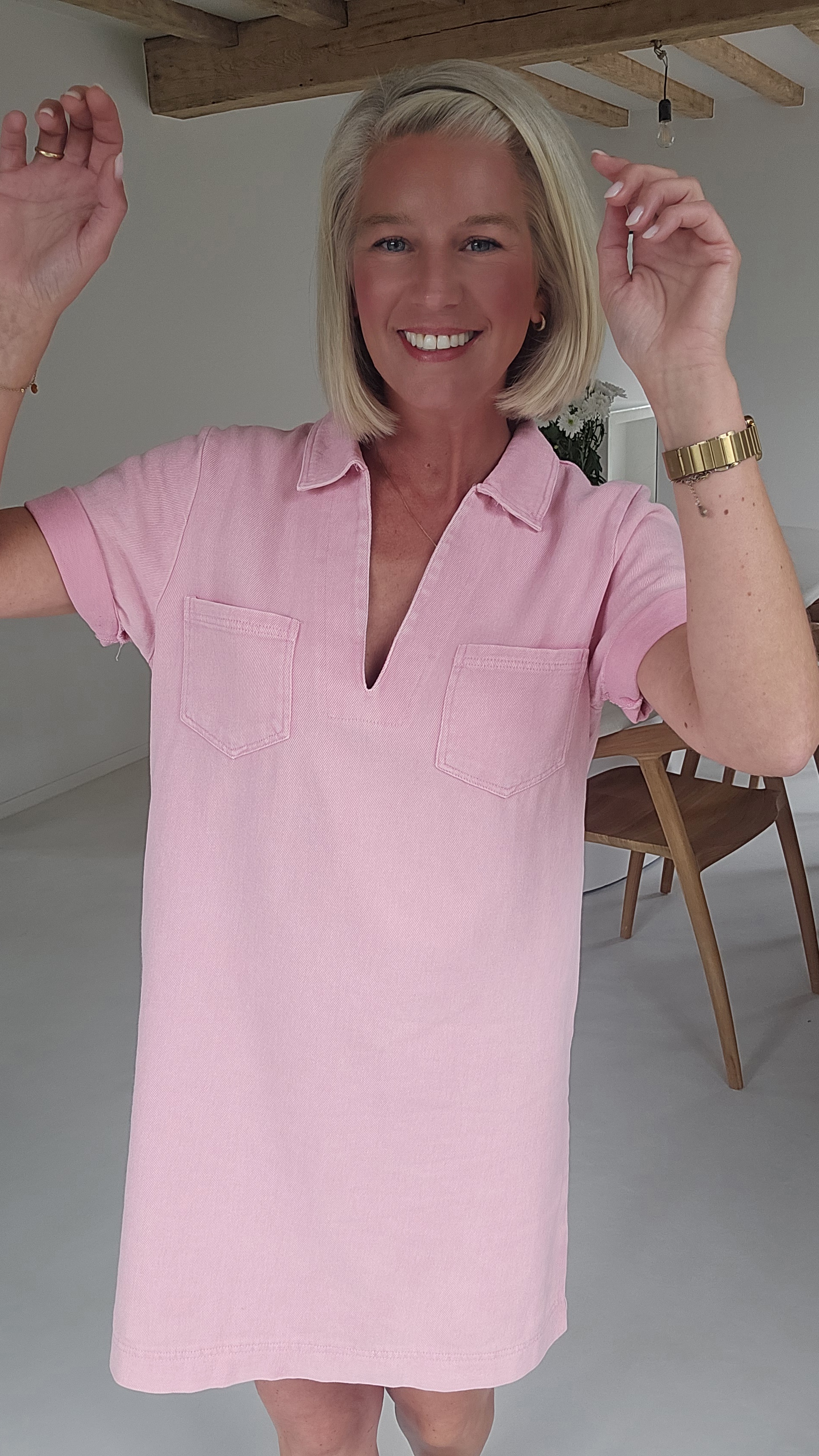 THE PERFECT JEANS 2 dress soft pink