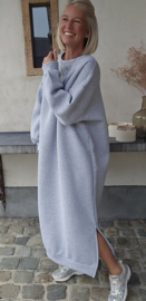 ROBYN maxi sweatshirt fleece dress grey