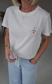 COFFEE LOVER T-shirt white